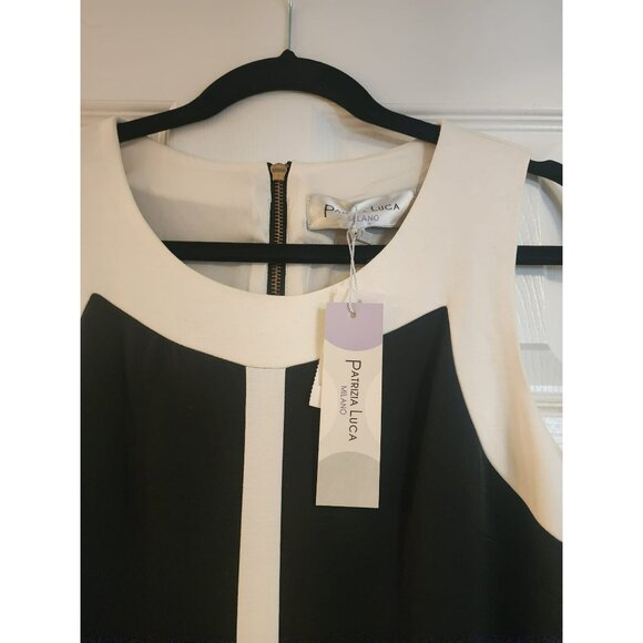 Patrizia Luca Milano Womens Colorblock Sleeveless Dress M - Picture 3 of 5